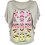 FULL TILT Ethnic Print Womens Circle Top