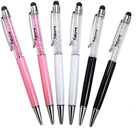 TXLove 6pcs/lot Colorful Crystal Capacitive 2 in 1 Stylus Touch screen Pen for iPhone 6s, iPhone 6s plus-