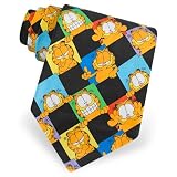 Faces of Garfield by Garfield black silk ties