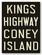 Kings Highway/Coney Island by Winter Works 12"x9" Art Print Poster