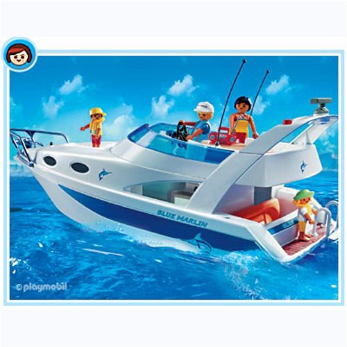 Childrens Toyshop  Toys : Playmobil Modern Living Family Yacht