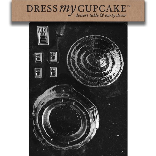 Dress My Cupcake DMCE140SET Chocolate Candy Mold, Bunny Hut Pour Box, Set of 6