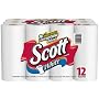 Scott Paper Towels, White Regular Rolls, 12 50-Sheet Rolls (Case of 2)