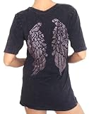 New Sinful Paradise V-neck Burnout Rhinestone Tunic Shirt
