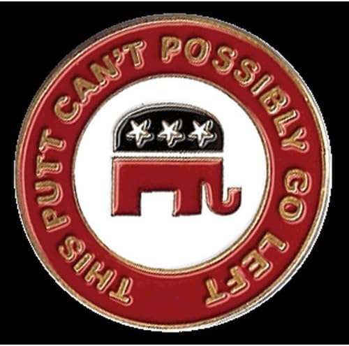 Metal Golf Ball Marker Republican Single Marker Only