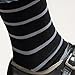 Sock Habit Men's Striped Dress Socks - Polka Dot Socks - 2 Pairs - Black & Grey Socks