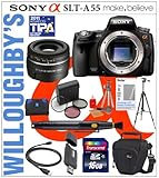 Sony Alpha DSLR-SLT-A55 16.2MP Digital Camera (Body) + Sony SAL-30M28 30mm  ....