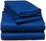  : Pike Street Fleece Queen Sheet Set, Royal Blue
