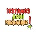 Estamos Aqui Para Ganar Cheer Cheek Decal 100-pk. Image