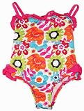 Pink Platinum Toddler Girls 2-4T Spring Flower Garden UV Ptotected Swimsuit