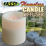 Mosquito Repelling Flameless Candle Diffuser   Keeps Mosquitos Away Safely and Effectively  University Tested Proven Results