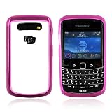 for Blackberry Bold 9700 Hard Case Cover WHITE & PINK