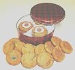 Soozies Doozies Gourmet Cookie Tin Gift. 12 Fresh Baked Cookies in Holiday Plaid Tin.