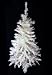 4.5' Pre-Lit White Artificial Christmas Tree - Pink Lights