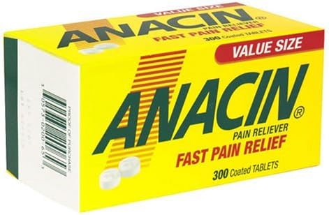 Anacin Pain Reliever, Coated Tablets, 300-pack by INSIGHT PHARMACEUTICALS