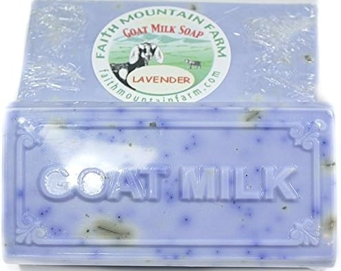 6 oz. Goat Milk Soap - 2(3oz) Pack for Hands and Body Gentle and Mild (Lavender)