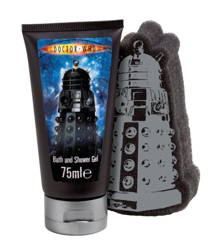 Doctor Who Talking Dalek Toiletry Bag with Shower Gel 75ml