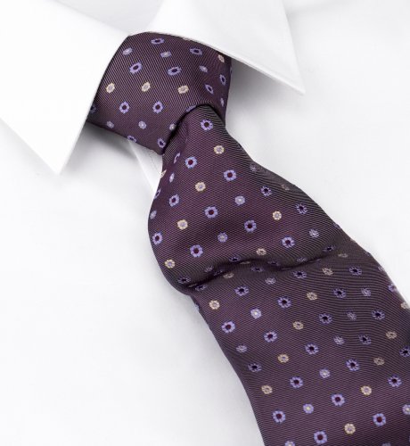 Woven Pure Silk Floral Pattern Tie