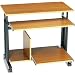 Safco 1927MO 33" Wide Adjustable Height Mini-Tower Workstation, 19-3/4d x 33h, Oak PVC Top