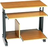 Safco 1927MO 33 Wide Adjustable Height Mini-Tower Workstation, 19-3/4d x 33h, Oak PVC Top