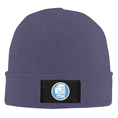 Men Women Youtube DanTDM Navy Knit Beanie Hat Snapback Cap Winter