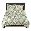 Havana Stripe 300Tc Duvet Set - Sage