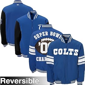 G-III Indianapolis Colts Reversible Super Bowl Commemorative Canvas Jacket