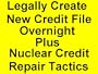 Legally Create a New Credit File Overnight -Plus Credit Repair Tactics Nuclear Arsenal with No Equal Fix - Every Down & Dirty Tactic Known to Credit Fixers W/xtra Bonuses (Financial Freedom, Volume 1)