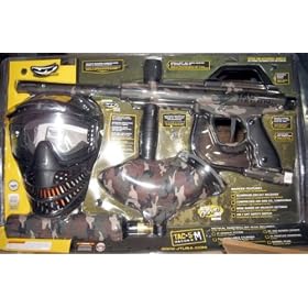 New JT TAC 5 Camo Paintball Players Kit - B Mask + Tank