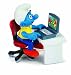 Schleich Smurf with Laptop