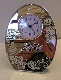 25th Silver Wedding Anniversary Clock. Perfect 25th Silver