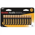 SAVE $5.00 - Kodak Xtralife Xlaa24 Alkaline Batteries (Aa, 24 Pk) $5.99