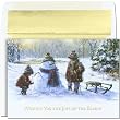 Children In Snow Holiday Cards -