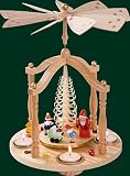 Teelichtpyramide Weihnachtsbescherung