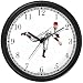 Baseball Pitcher No.2 Baseball Theme Wall Clock by WatchBuddy Timepieces (White Frame) Image