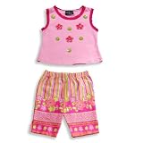 Rubbies - Infant And Toddler Girls Tank Capri Set, Pink, Multi