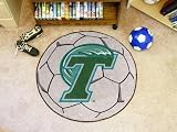 Tulane Green Wave 29 Round Soccer Ball Floor Mat (Rug)
