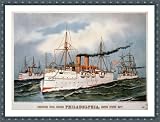 Historic Print (M): Protected steel cruiser Philadelphia, United States Navy