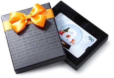 Amazon.com $50 Gift Card with Gift Box (Holiday design)