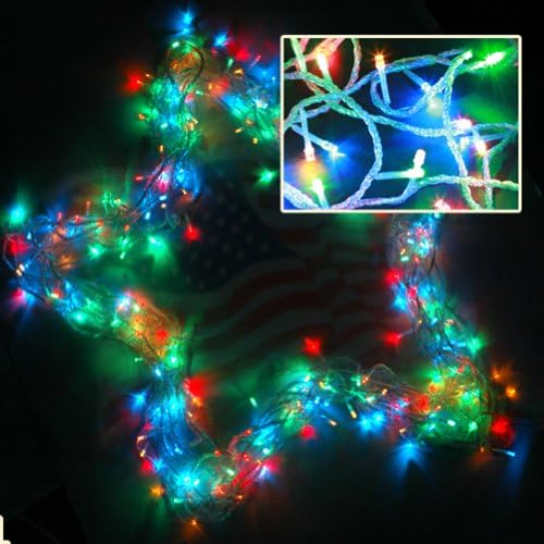 Eznsmart 20m 200 LED Fairy Light String Holiday Lights for with Transparent Wire for Parties and Celebrations