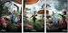 Alice in Wonderland - Triptych (Three Prints) 22"x34" Art Print Poster
