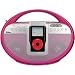 Sylvania Portable Digital AM/FM Stereo Docking Station for iPod (Pink)