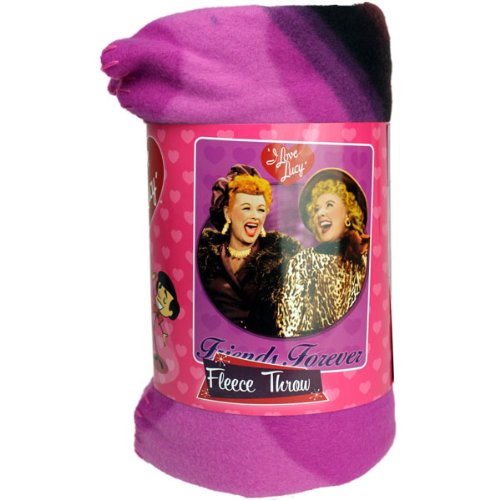 I Love Lucy with Ethel fleece blanket throw