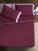 Ipersan Juego De Sábanas Double Color (Ciruela/Morado)