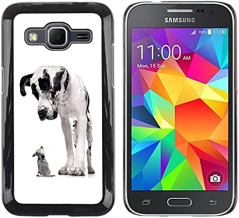 LASTONE PHONE CASE / Slim Protector Hard Shell Cover Case for Samsung Galaxy Core Prime SM-G360 / Great Dane Chihuahua Black Spots Dogs