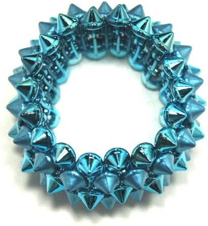 Turquoise 5 Row Small Spike Bracelet [Apparel]