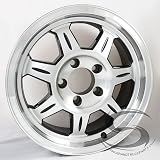 12 x 4 SAWTOOTH 870 Aluminum Trailer Wheel 5x4.50 with Center Cap by Allied International
