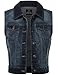 FPT Womens Cropped Denim Vest DARK WASH LARGE