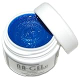 Na-Gel Farbgel Funky Steel Blue 5ml Metallic Glitter f�r proffesionelles Nageldesign