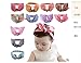 Baby Girl Multicolor Hair Hoops Headbands,Solid Bunny Ears,Bow Headbands(6 PACK)